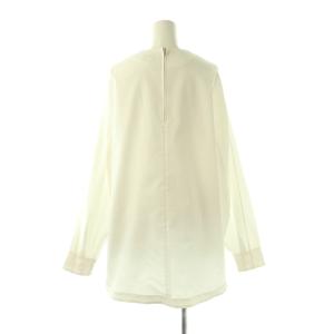 HYKE TASLAN TWILL TOP プルオーバーブラウス 長袖 2 ホワイト /HK OS SH