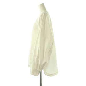 HYKE TASLAN TWILL TOP プルオーバーブラウス 長袖 2 ホワイト /HK OS SH