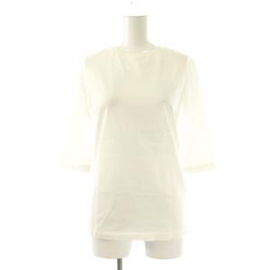 バックジップ7分袖カットソー Tシャツ コットン 1 白 /CX OS SH