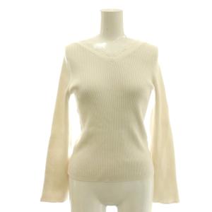 25AW レーストリム2WAYカーデプルオーバー ニット カットソー 2 アイボリー /CX OS