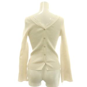 Apuweiser-riche 25AW レーストリム2WAYカーデプルオーバー ニット カットソー 2 アイボリー /CX OS