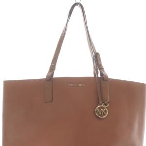 MICHAEL KORS ポーチ付き トートバッグ ハンドバッグ レザー ロゴ 茶色 ブラウン /SR