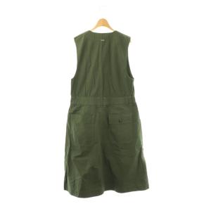 MHL. FINE COMPACT COTTON POPLIN ワンピース ジャンパースカート ノースリーブ 0