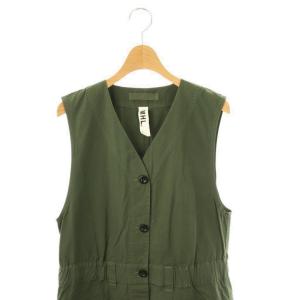 MHL. FINE COMPACT COTTON POPLIN ワンピース ジャンパースカート ノースリーブ 0