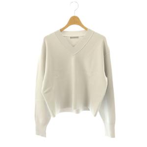 25SS SWANK RODHAM Vネックニット セーター 長袖 38 グレー /DO OS