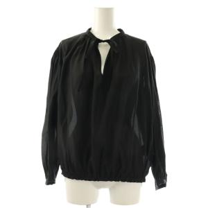 23AW ICY LAWN KAYAN ブラウス 長袖 シアー 38 ブラック /DO OS
