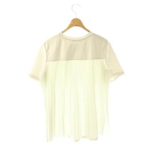 theory luxe 24SS BASALT CASLEY バックプリーツTシャツ カットソー 半袖 38 グリーングレー /DO