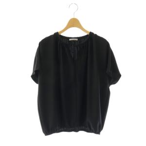 24SS MARVINE NOLIA ブラウス フレンチスリーブ 38 ブラック /DO OS