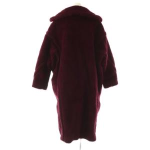 Max Mara 10160223 テッドガール テディベア アイコンコート XS ワインレッド