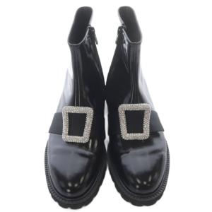 UNITED ARROWS ビジュー ショートブーツ 37.5 黒 ブラック /SR