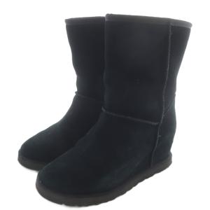 UGG australia Classic Femme Short ムートンブーツ 24cm 黒 ブラック 1104611 /SR