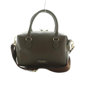 25AW 2WAYミニボストンバッグ ショルダーバッグ フェイクレザー 茶 55190-642-56 /MI
