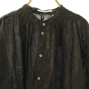 Vlas Blomme coating linen 2way ブラウス F ブラウン系 13100026
