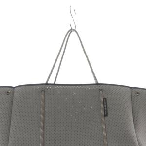 STATE OF ESCAPE トート ダブ ブレンドロープ ハンドバッグ グレー