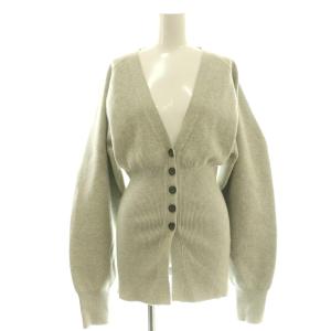 24AW  Waistshape Knit Cardigan カーディガン ニット Vネック F グレー