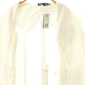 POLO RALPH LAUREN 近年モデル ロゴクレスト コットンジャージー ブレザー ジャケット テーラード 0 白 /NR OS