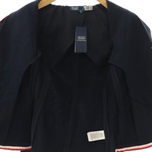 POLO RALPH LAUREN 近年モデル グログラントリム テリー ブレザー テーラードジャケット アウター 0 紺 /NR OS