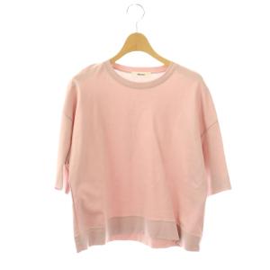 クルーネックTシャツ カットソー 半袖 38 ピンク /DF OS