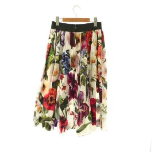 D&G フラワープリントフレアスカート 花柄 38 マルチカラー