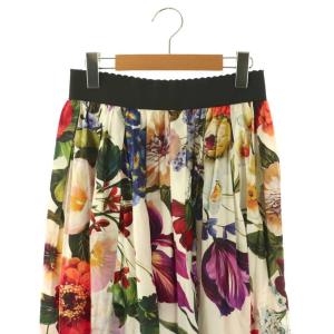 D&G フラワープリントフレアスカート 花柄 38 マルチカラー