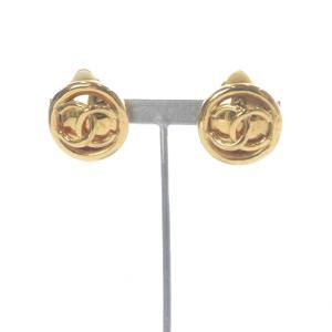 CHANEL ヴィンテージ ココマーク イヤリング ゴールドカラー 93P