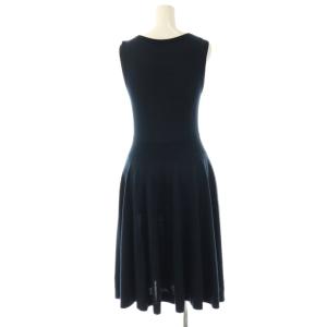 FOXEY BOUTIQUE 34283 Petits Pois ニットワンピース ノースリーブ 38 ダークネイビー /ES OS