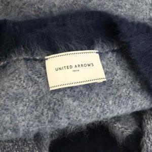 UNITED ARROWS フォックスカシミヤポケット カーディガン ニット ネイビー /HK OS