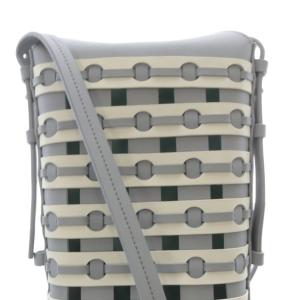 CAMPER mijas ショルダーバッグ レザー ロゴ グレー 白 ホワイト /SR