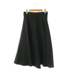Christian Dior 7E21321A1166 ウールシルクフレアスカート 36 ブラック