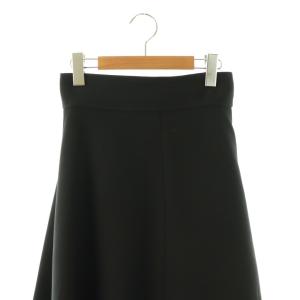 Christian Dior 7E21321A1166 ウールシルクフレアスカート 36 ブラック