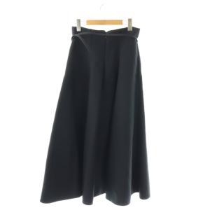 Christian Dior フレアスカート ウール シルク混 I42 ブラック
