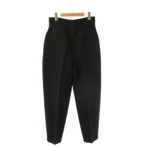 Christian Dior ピンタックテーパードパンツ I42 ブラック 311P10A1166