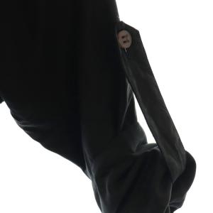 Martin Margiela 6 ボックスネック ダブルブレストコート スプリング ノーカラー ベルト付き 42 ブラック /CX OS