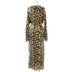 BEAUTY&YOUTH UNITED ARROWS エイチ H LIBERTY SILK DRESS ドレス ワンピース ロング 長袖 シルク USA4 マルチカラー