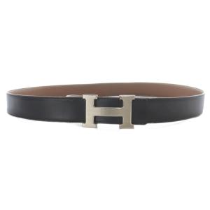 HERMES コンスタンス Hバックル ベルト ブラック 刻印N