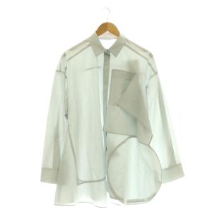 26SS PLATE SHIRT 38 ライトグレー