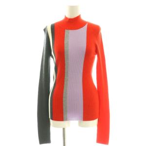 サンプル品 26SS STRIPE RIB PULLOVER プルオーバー ニット セーター 38 赤