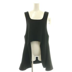26SS 2WAY FLARE VEST ベスト プルオーバー 38 ブラック /CX OS