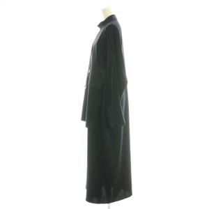 ENFOLD 26SS VEST LAYERED LIKE DRESS ワンピース 36 ブラック