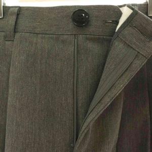 nagonstans サンプル品 26SS skater trousers パンツ ワイド タック M グレー /CX OS