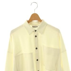 nagonstans 26SS wide-sleeves shirt シャツ 長袖 M オフホワイト 470JS430-0211