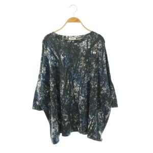 24AW 総柄カットソー 七分袖 M マルチカラー /DO OS