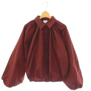 25AW リサイクルファイユ バブル ブラウス 34 ボルドー
