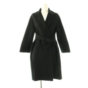 ARONA  ヴァージンウール ダブルフェイス コート 34 ブラック