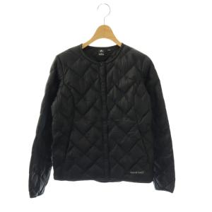 スペリオダウンラウンドネックジャケット アウター ノーカラー S ブラック 1101612 /DO OS