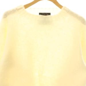 BEAMS+ HAND FRAME KNITTEDシェットランドクルーニット セーター プルオーバー ウール M アイボリー