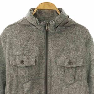 EPOCA UOMO ジップアップジャケット 薄手 46 グレー /DO OS AD