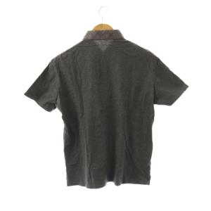 BURBERRY BLACK LABEL カットソーポロシャツ 半袖 3 グレー チャコールグレー /DO OS AD