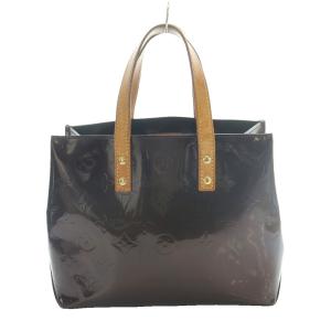 モノグラム・ヴェルニ リードPM ハンドバッグ レッドブラウン