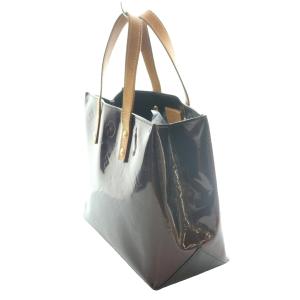LOUIS VUITTON モノグラム・ヴェルニ リードPM ハンドバッグ レッドブラウン